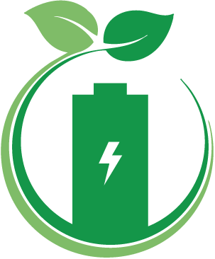 Clean power onboard - graphic of leaves and green battery
